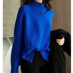Sapphire color sweater